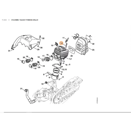 STIHL   Śruba z łbem cylindrycznym IS-M6x35 9022 341 1380